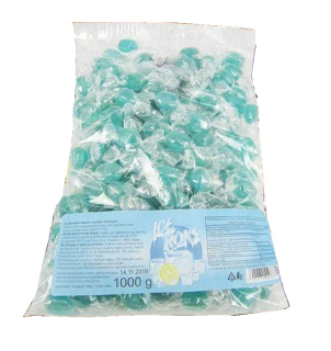 Mentolové dropsy bonbony ROKSANA ICE DROPS 1 kg - sáček